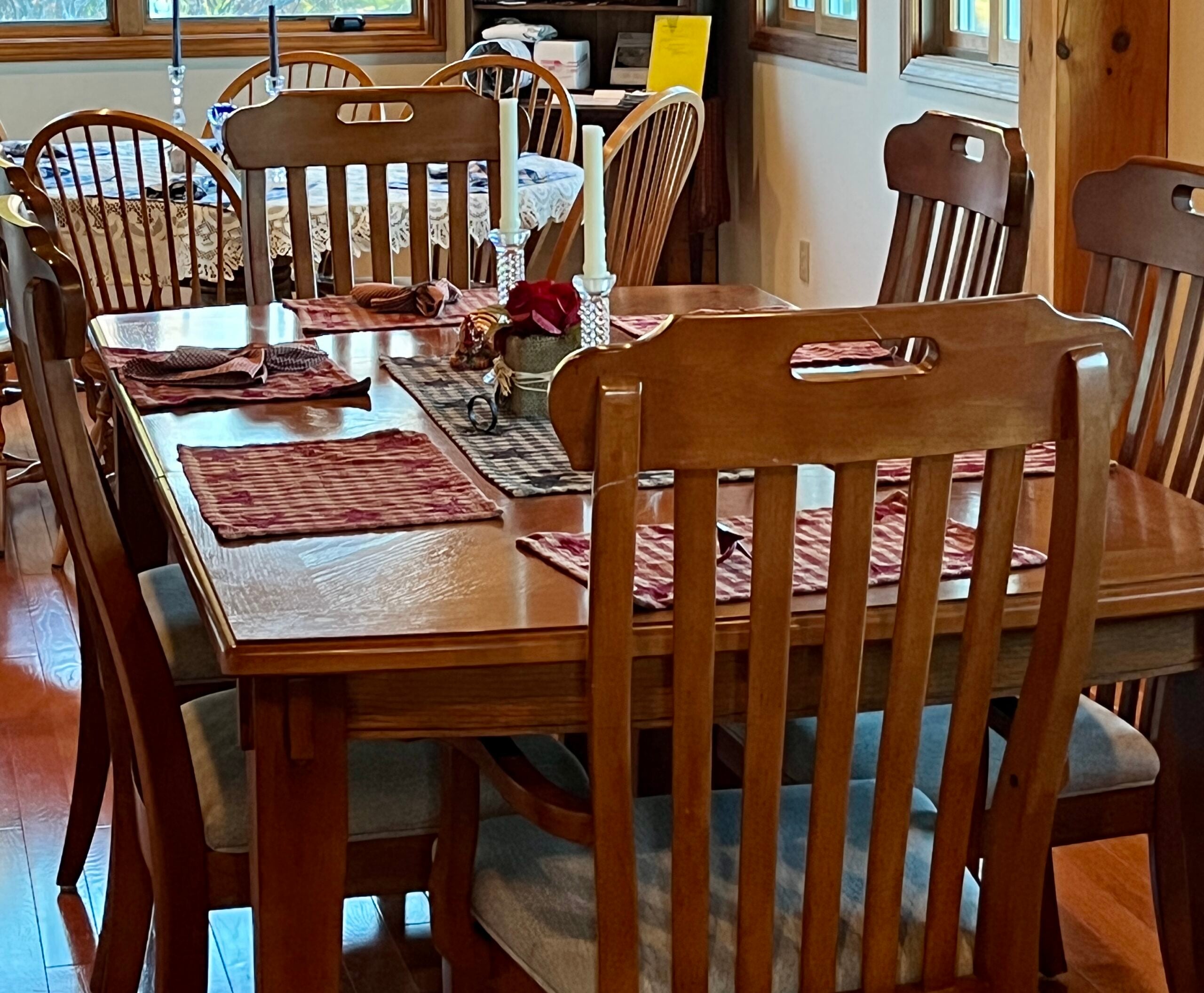Welcoming dining room at Bedford Landings Bed and Breakfast near Smith Mountain Lake